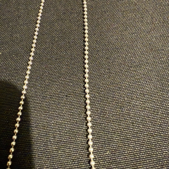 Elegant Silver Beaded Necklace - Picture 2 of 5